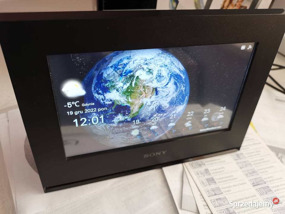 Cyfrowa Ramka SONY DPFWA700 stacja pogodowa pomorskie