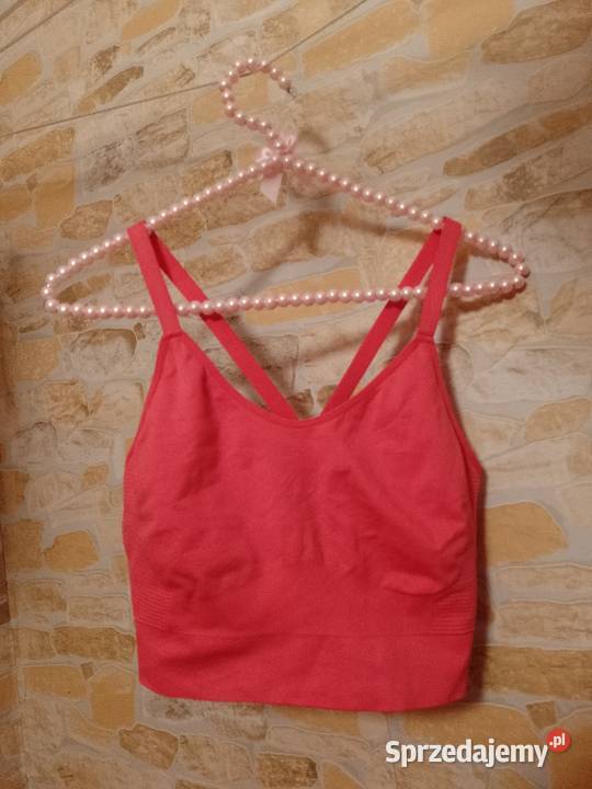 4244 XLXXL ADIDAS Różowy top fitness bokserka Kraków sprzedam