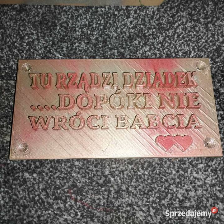 tabliczka na dzień babci i dziadka Nowy Targ