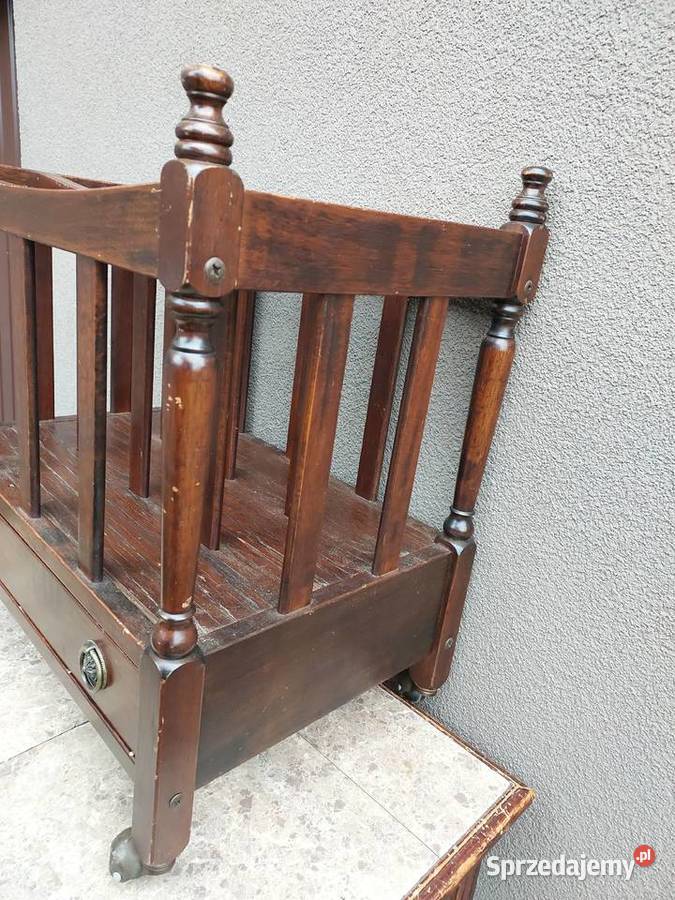 Stary stojak na czasopisma gazetnik stylizowany pomorskie Tczew