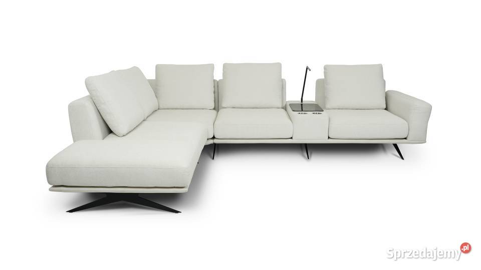 Narożnik Sines z barkiem w tkaninie NURIEL 56 Woźniki