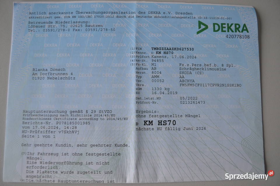 Skoda Citigo z NIemiec OPŁACONA 34 dolnośląskie