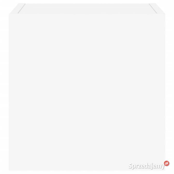 Ścienne szafki TV z LED 2 białe 305x35x30 Warszawa