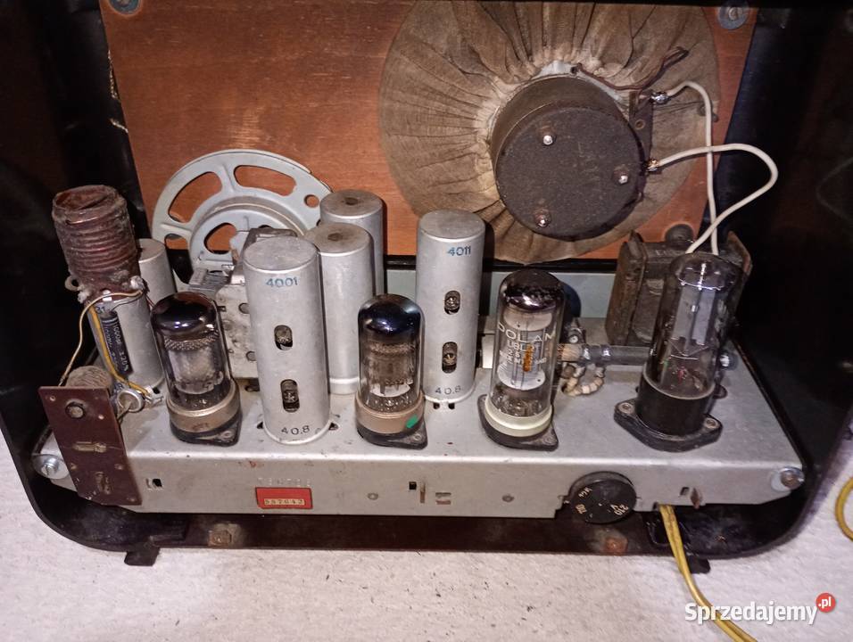 Stare czeskie radio lampowe Rytmus Będzin