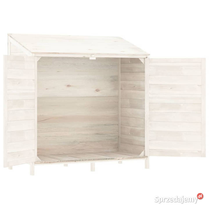 Szopa ogrodowa biała 102x52x112 lite drewno Warszawa