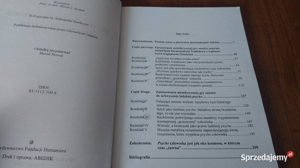 Świat człowieka i kosmos poprzez metaforę A Gdańsk