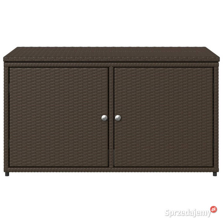 Szafka ogrodowa brązowa 110x55x605 polirattan