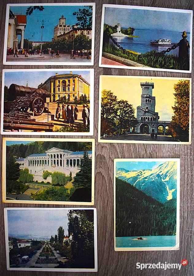 Pocztówki z ZSRR z lat 60 80 tych 21 sztuk Chełmno sprzedam