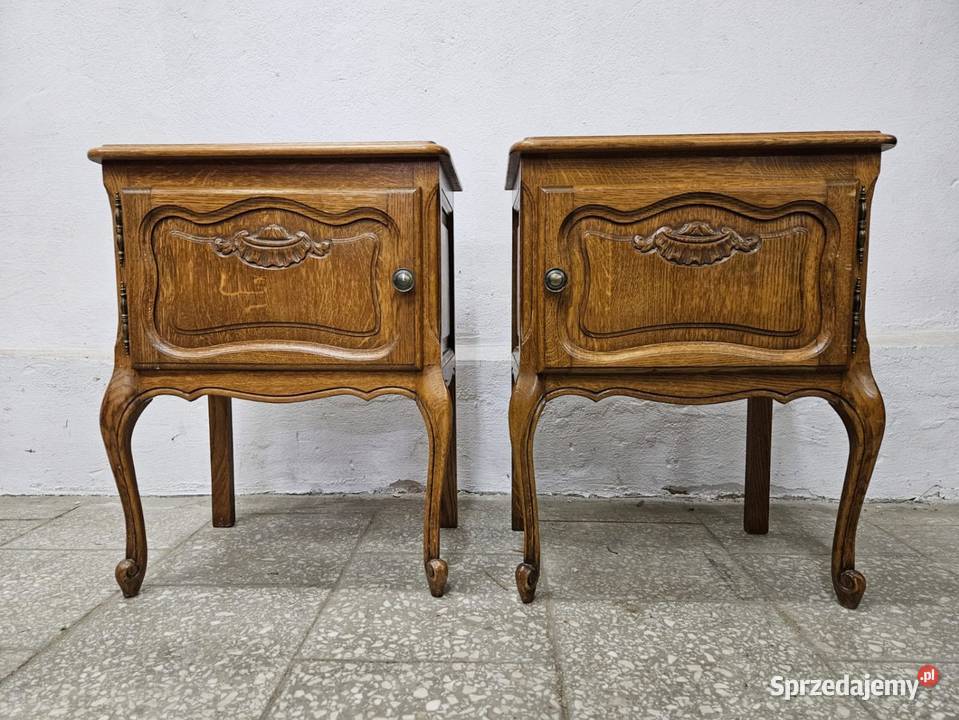 Dwie ludwikowskie szafki nocne nakastliki Nowy Sącz sprzedam