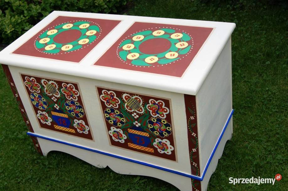 Skrzynia ręcznie malowana opolska opolskie sprzedam