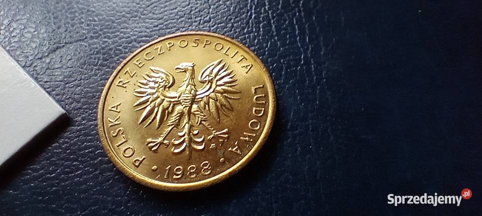 Stare monety 5 złotych 1988 PRL Polska cudo Lesko