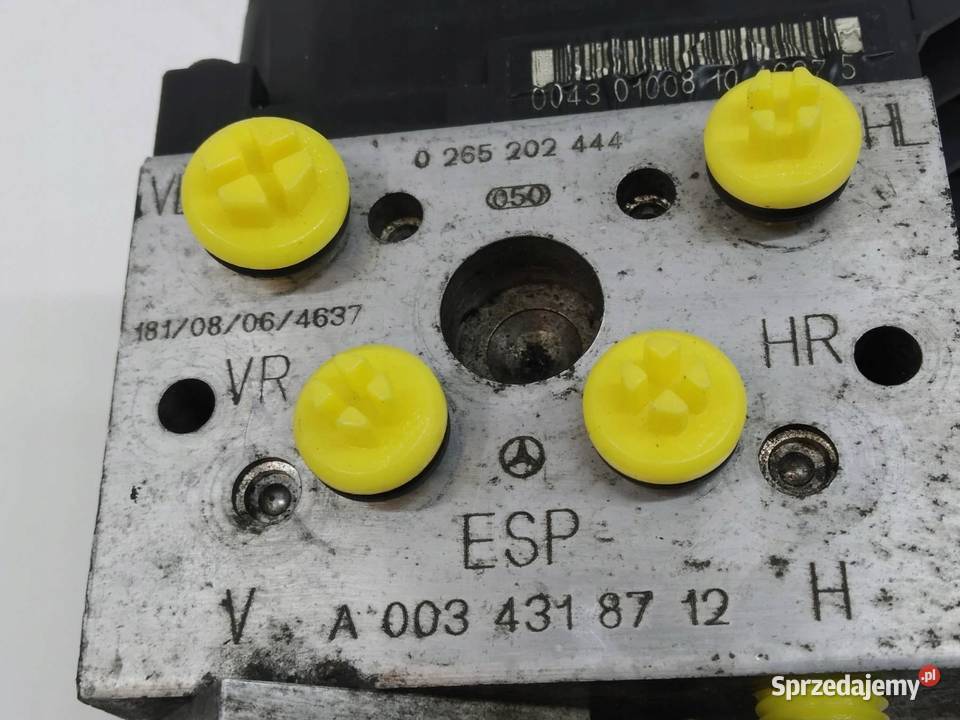 POMPA ABS A0034318712 0265202444 MercedesBenz Układ ABS i ESP