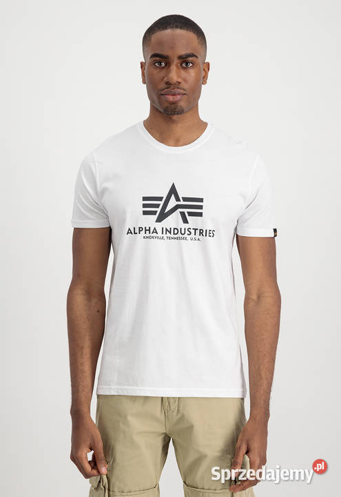 Alpha Industries tshirt BASIC 2PACK CZARNOBIAŁY Warszawa