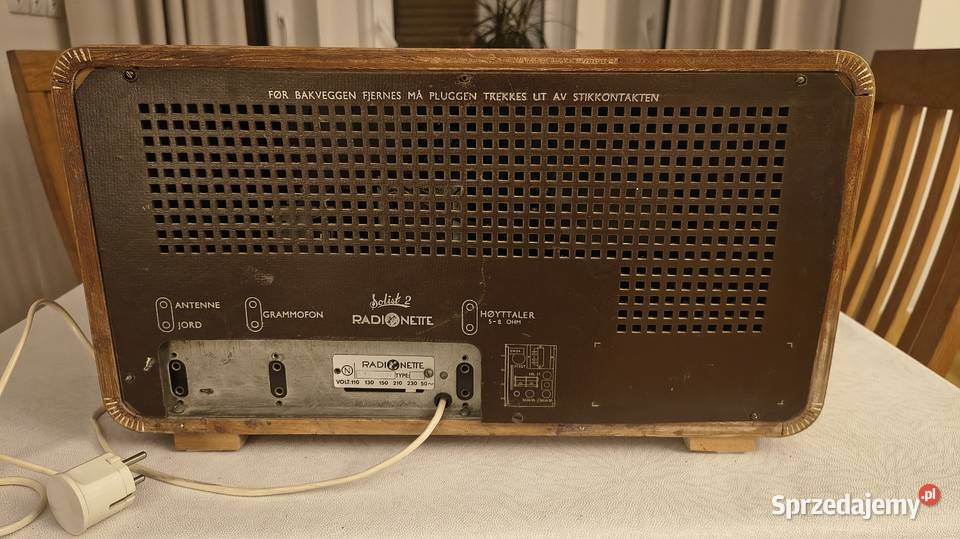 Klasyczne zabytkowe Radionette Radio Rzeszów