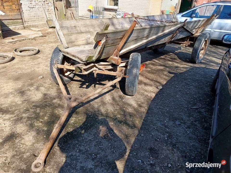 Wóz stalowodrewniany do ciągnika Jelanka