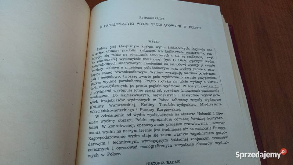 Wydmy śródlądowe Polski studium zbiorowe Cz 1 geografia, geologia, turystyka Książki naukowe i popularnonaukowe pomorskie Gdańsk