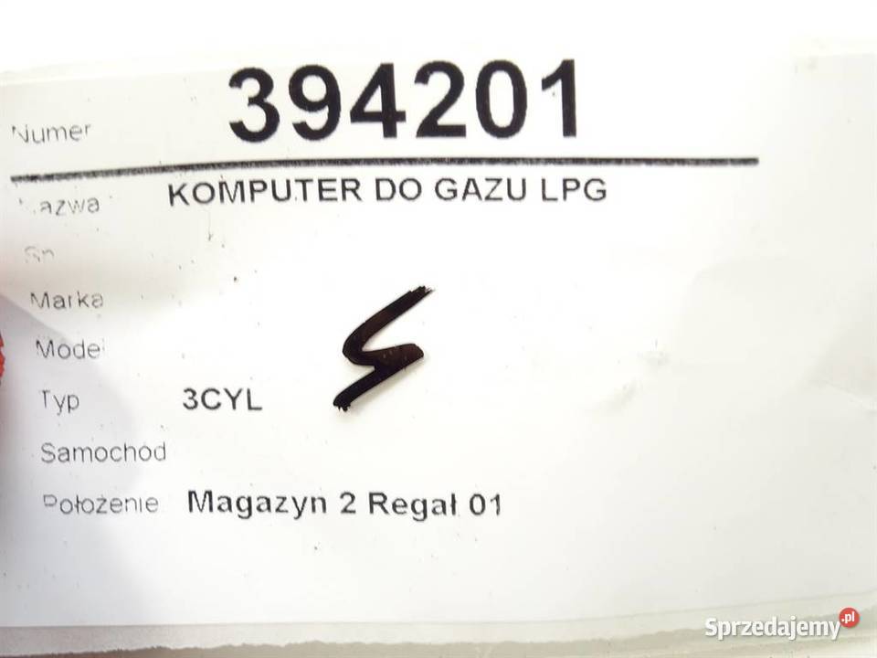 KOMPUTER DO GAZU LPG 67R014903 STEROWNIK GAZU osobowe