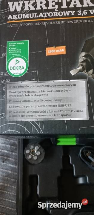 Wkrętarka akumulatorowa Narzędzia Warszawa