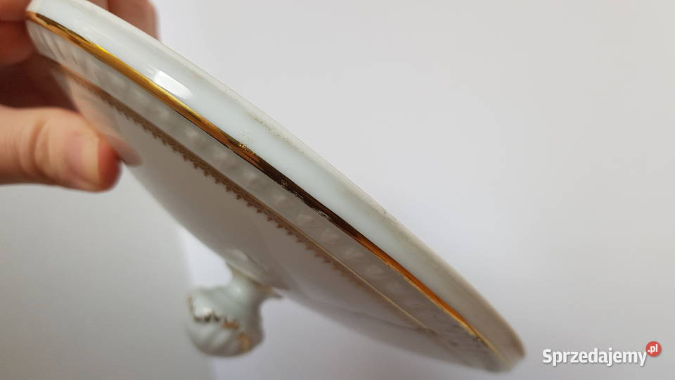 Porcelanowa sosjerka i mała waza OHME porcelana Dąbrowa Górnicza