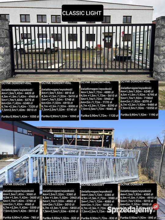 Brama przesuwna panelowa 5m SUPREME Brzeg