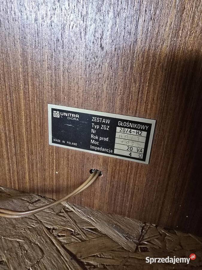 Unitra Grundig głośniki zegar Dziewkowice