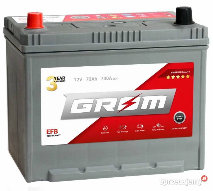 Akumulator GROM EFB STARTSTOP 70Ah 730A Japan Wałbrzych