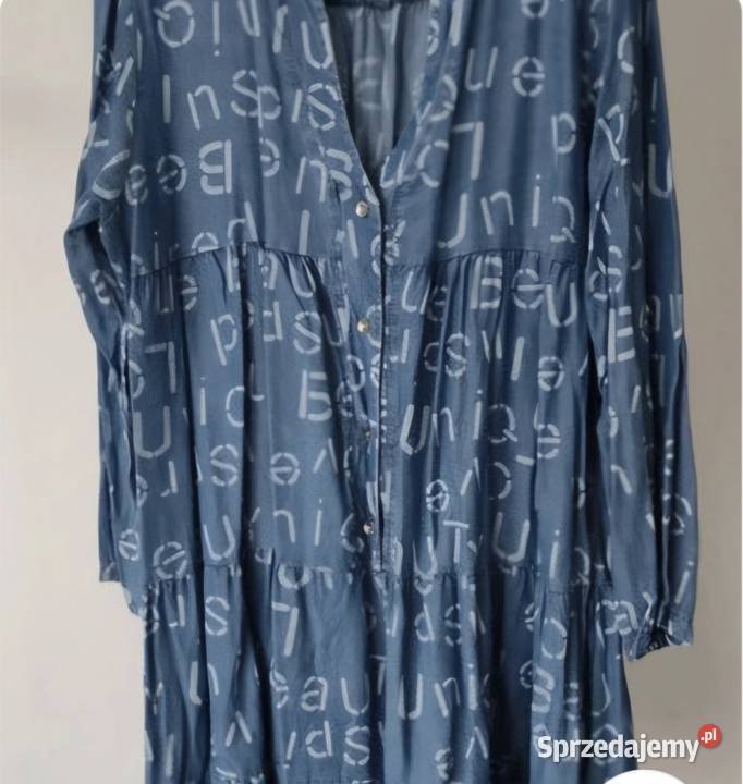 SUKIENKA TUNIKA koszula długa z bawełny jakby lubelskie Lublin
