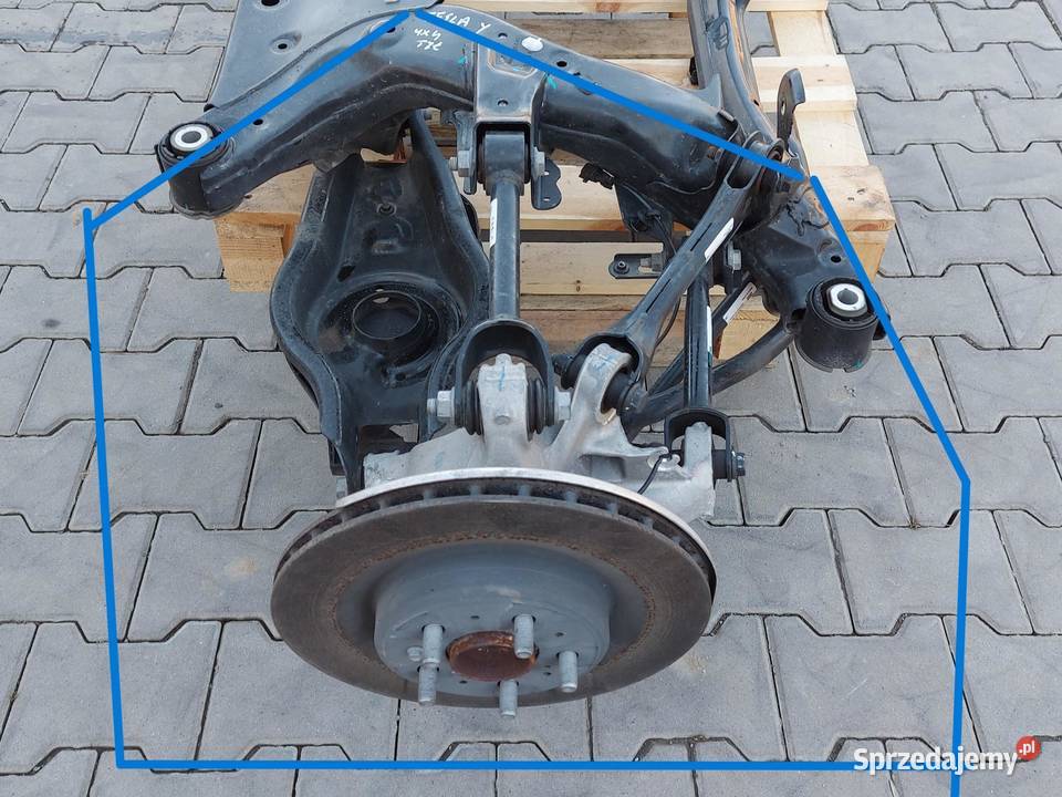 TESLA MODEL Y 2022r ZAWIESZENIE LEWE TYŁ TYLNE osobowe sprzedam