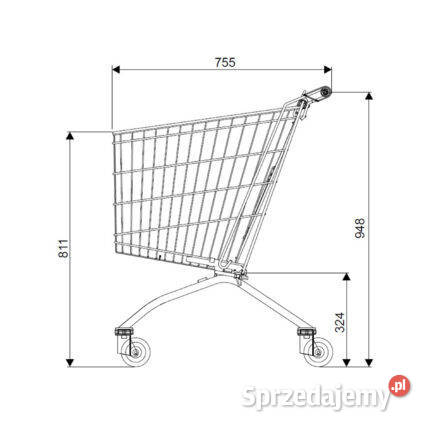Wózek sklepowy marketowy metalowy MEC 92 Skarżysko-Kamienna