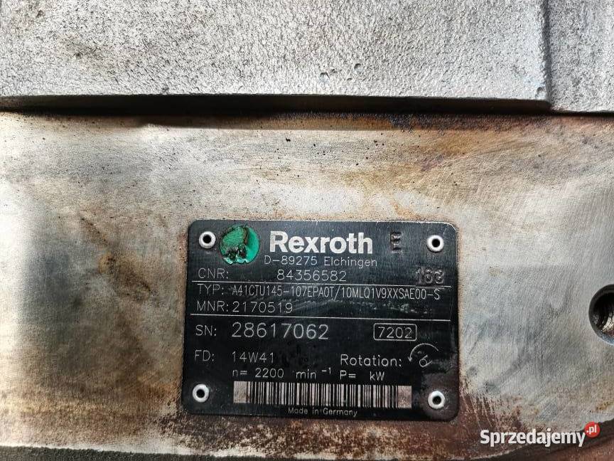 Holland T7 AutoCommand Pompa Rexroth A41CTU145 wielkopolskie Wilkowo