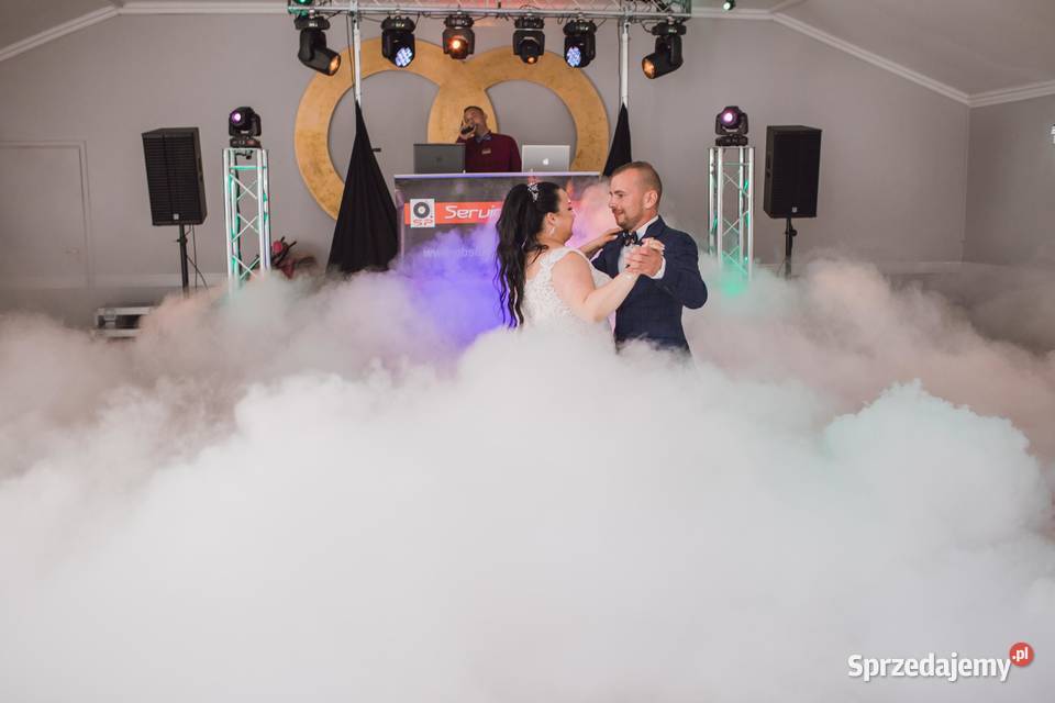 Ciężki dym pierwszy taniec na wesele love foto Wieliczka obsługa imprez