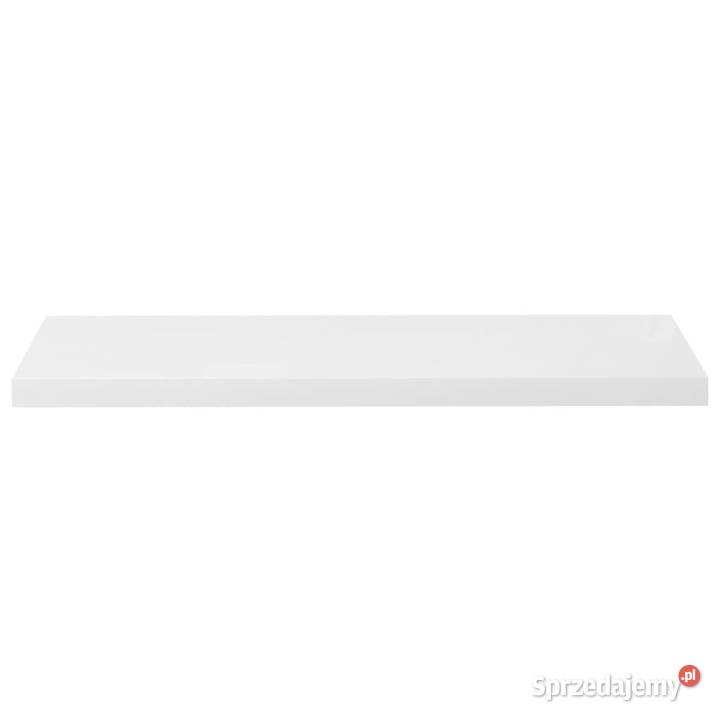 Półki ścienne 4 wysoki połysk białe 90x235x38