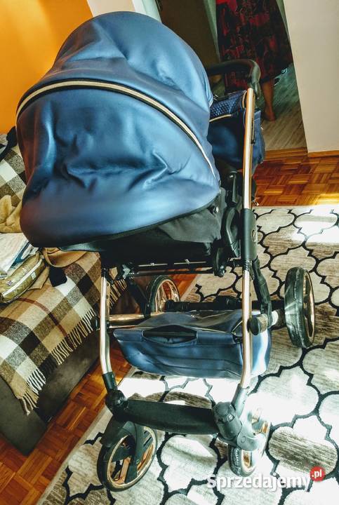 Wózek dziecięcy firmy Junama w stylistyce Blue Aluminium Lublin