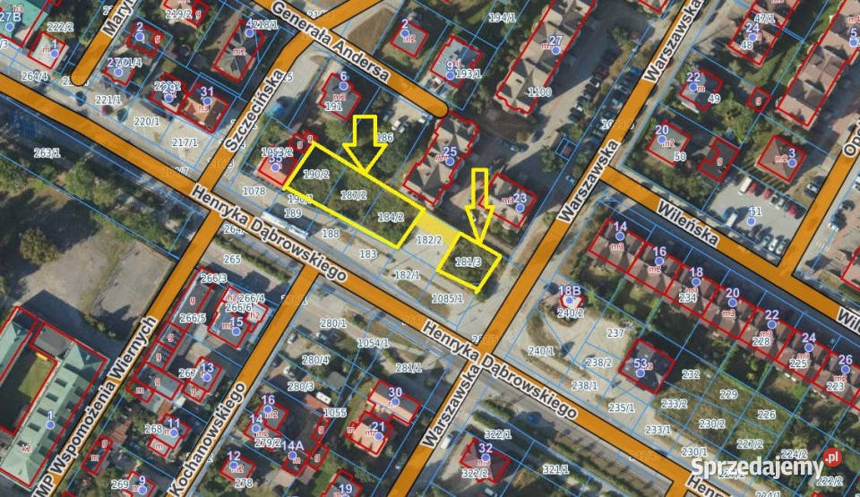 Grunt 977m2 Rumia Dąbrowskiego Sprzedaż