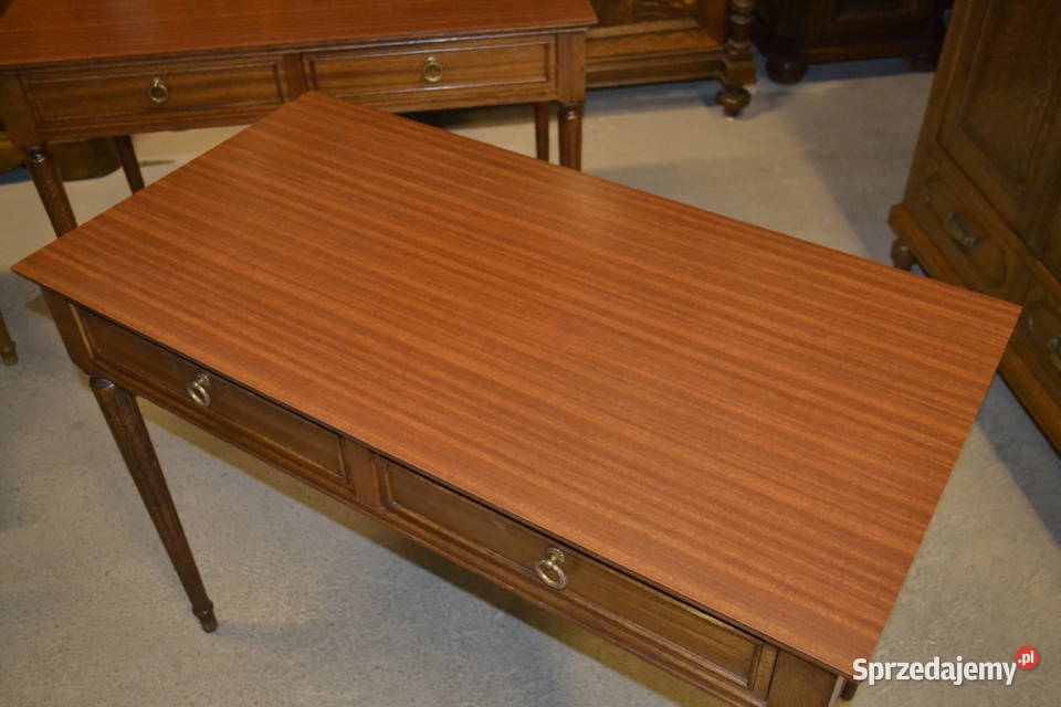 biurko z szufladami orzech sprzedam