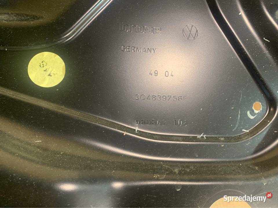 Mechanizm podnośnik szyby prawy tył 3C4839756 vw Szczecin