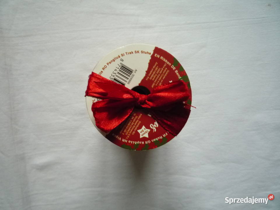 7 sztuk Wstążka świąteczna Czerwona Beżowa Złota Szczecin