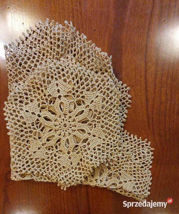 SERWETKI KORONKOWE ręcznie wykonane beżowe Lublin