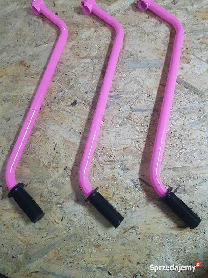 PROWADNIK PCHACZ RĄCZKA UCHWYT DO ROWERKA Różowy Pozostałe Głogowa