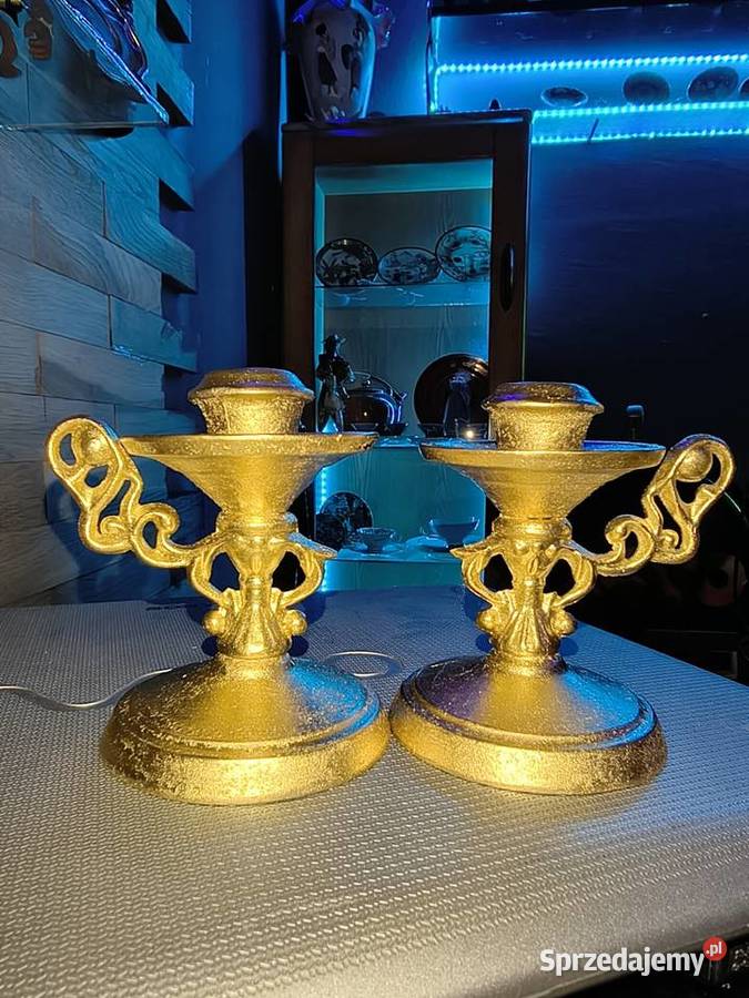 Bliźniacze swieczniki Dom i Ogród