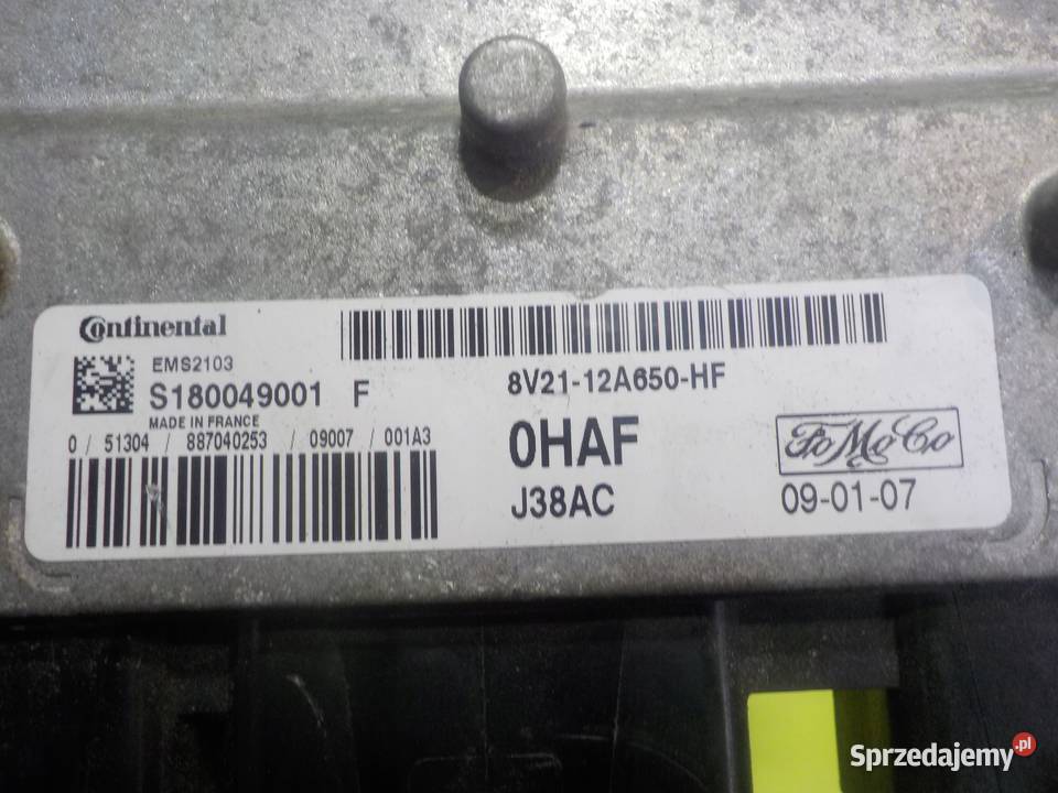 FIESTA MK7 16 B 09r sterownik komputer silnika Części samochodowe Suków