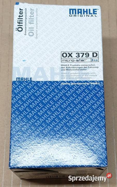 FILTR OLEJU MAHLE OX 379D VW AUDI SEAT SKODA 20 Mielęcin
