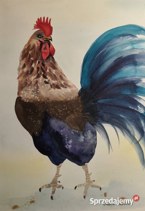 Akwarela Akwarelka Obraz pt Strażnik Świtu mazowieckie Warszawa