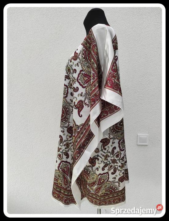 Sukienka wzorzysta tunika luźna oversize 42 XL i Płock