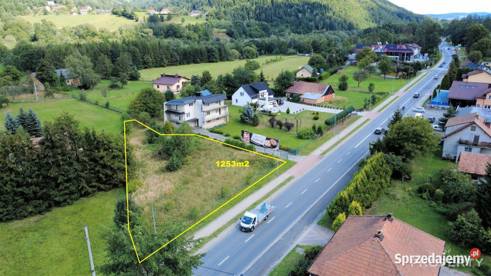 sprzedaży działki Nawojowa 1200m2 handlowo-usługowa