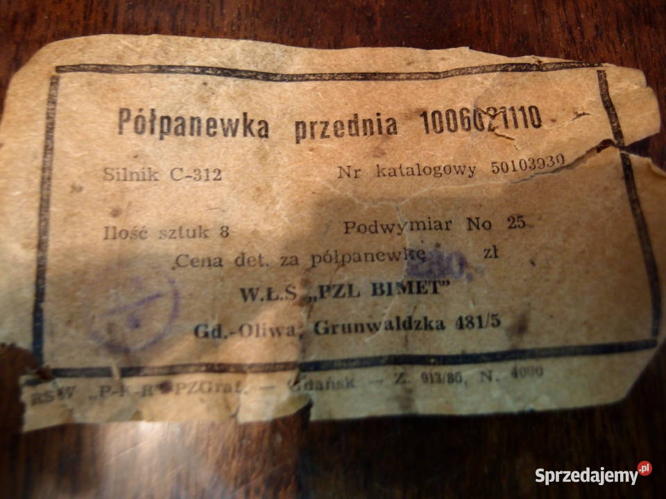 półpanewka przednia Ursus C312 kat 50103930 Pozostałe Łódź