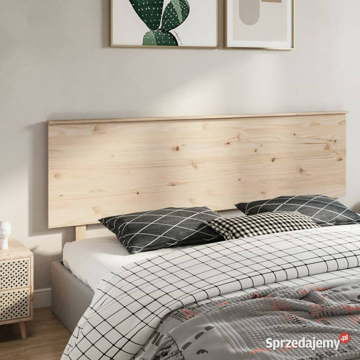 Wezgłowie łóżka 204x6x825 lite drewno sosnowe Warszawa