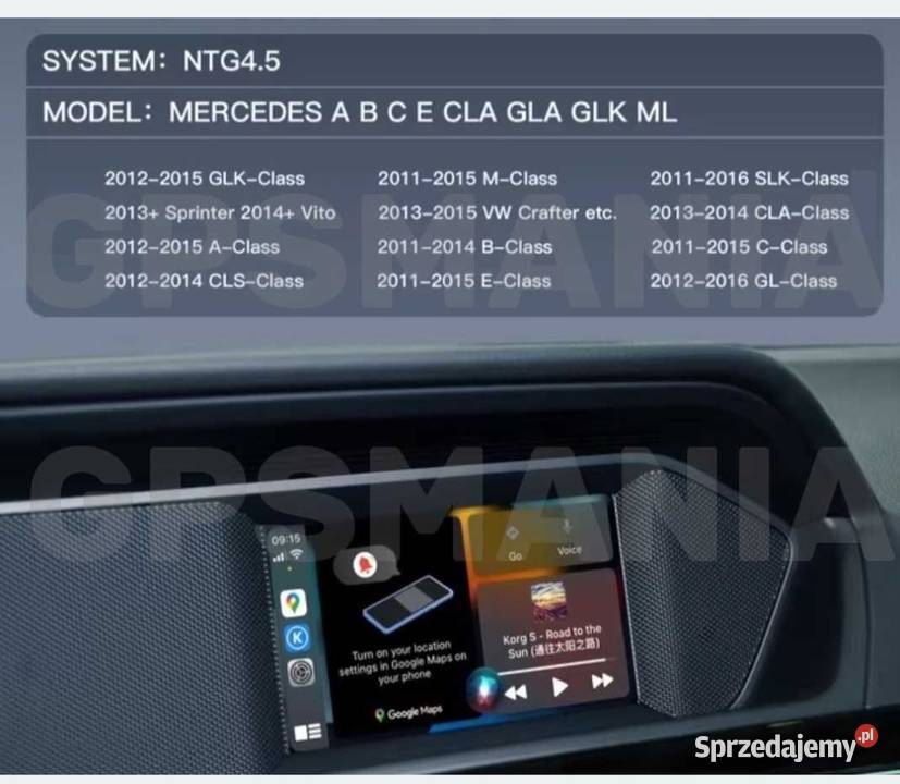 Mercedes Android Auto CarPlay do Becker Map łódzkie Aleksandrów Łódzki