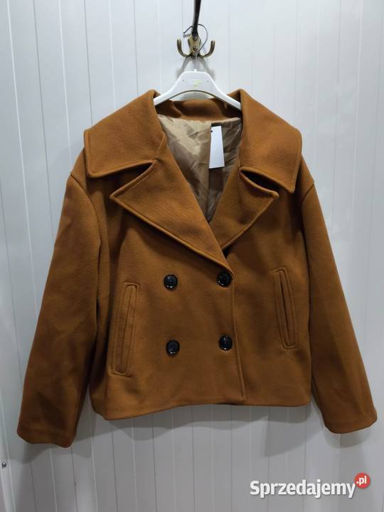 Płaszcz krutki brązowy xlxxl mazowieckie Nasielsk sprzedam