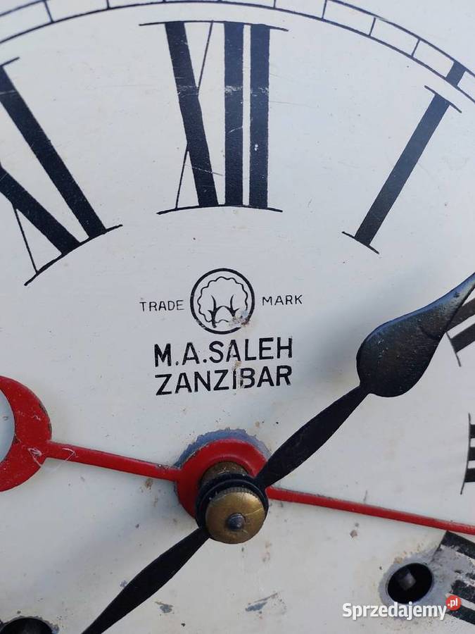 250 Stary zegar ścienny Trade Mark Zanzibar Tczew